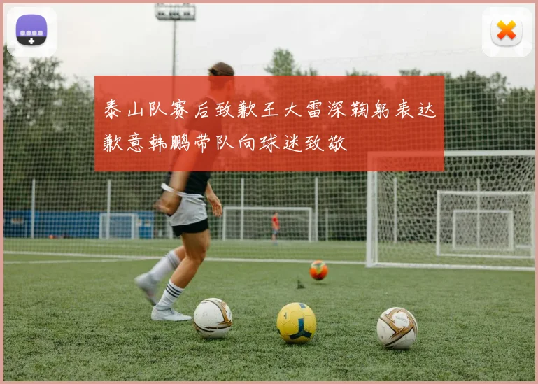 泰山队赛后致歉王大雷深鞠躬表达歉意韩鹏带队向球迷致敬